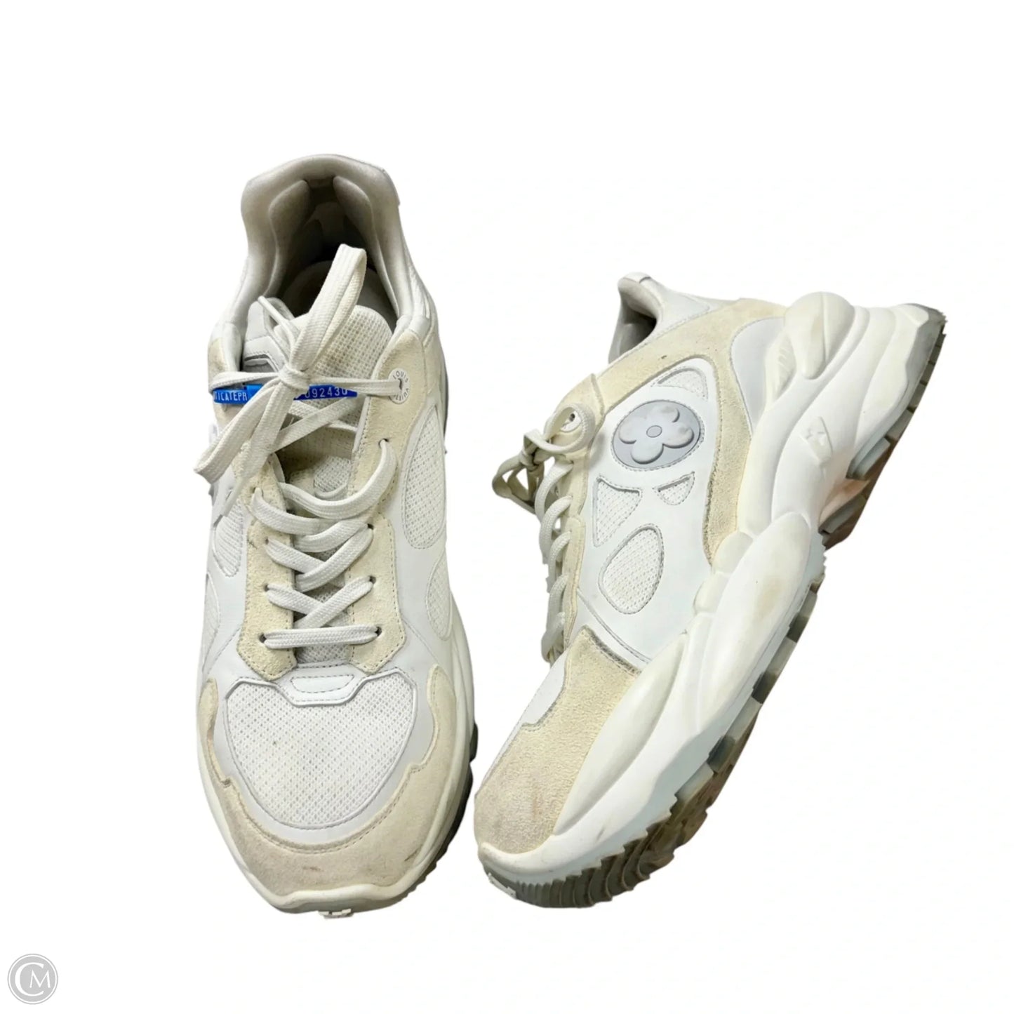 Shoes Luxury Designer By Louis Vuitton In White, Size: 10.5