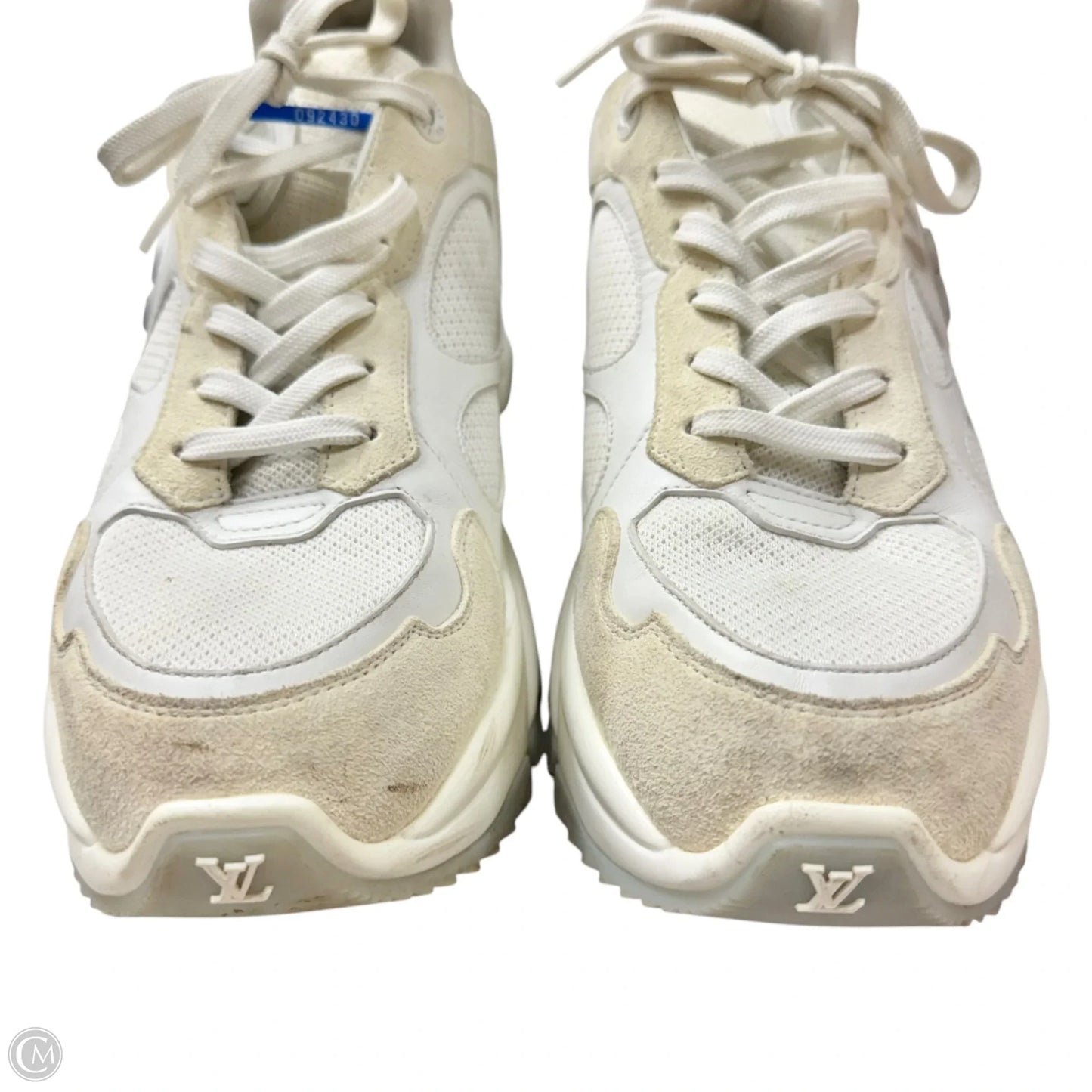 Shoes Luxury Designer By Louis Vuitton In White, Size: 10.5