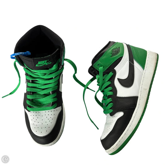 Shoes Luxury Designer By Jordan In Green & White, Size: 9