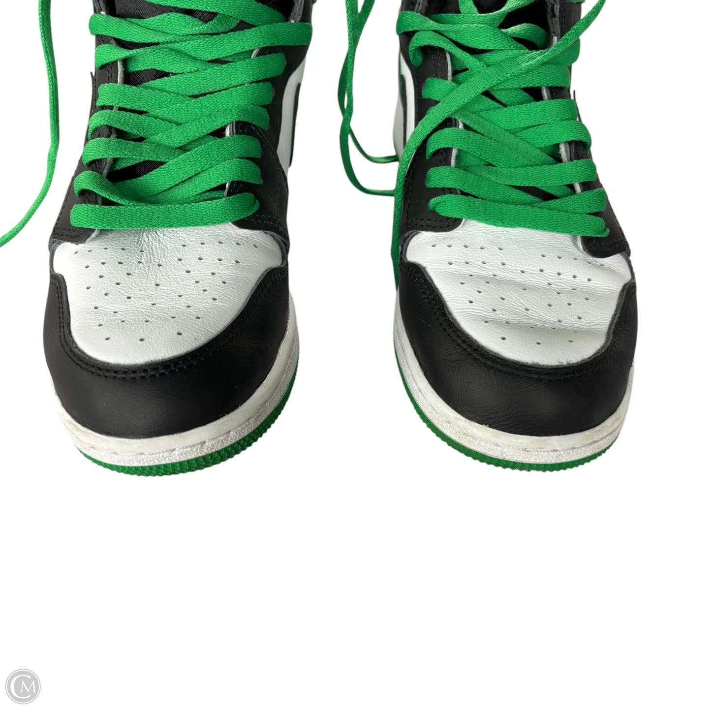 Shoes Luxury Designer By Jordan In Green & White, Size: 9