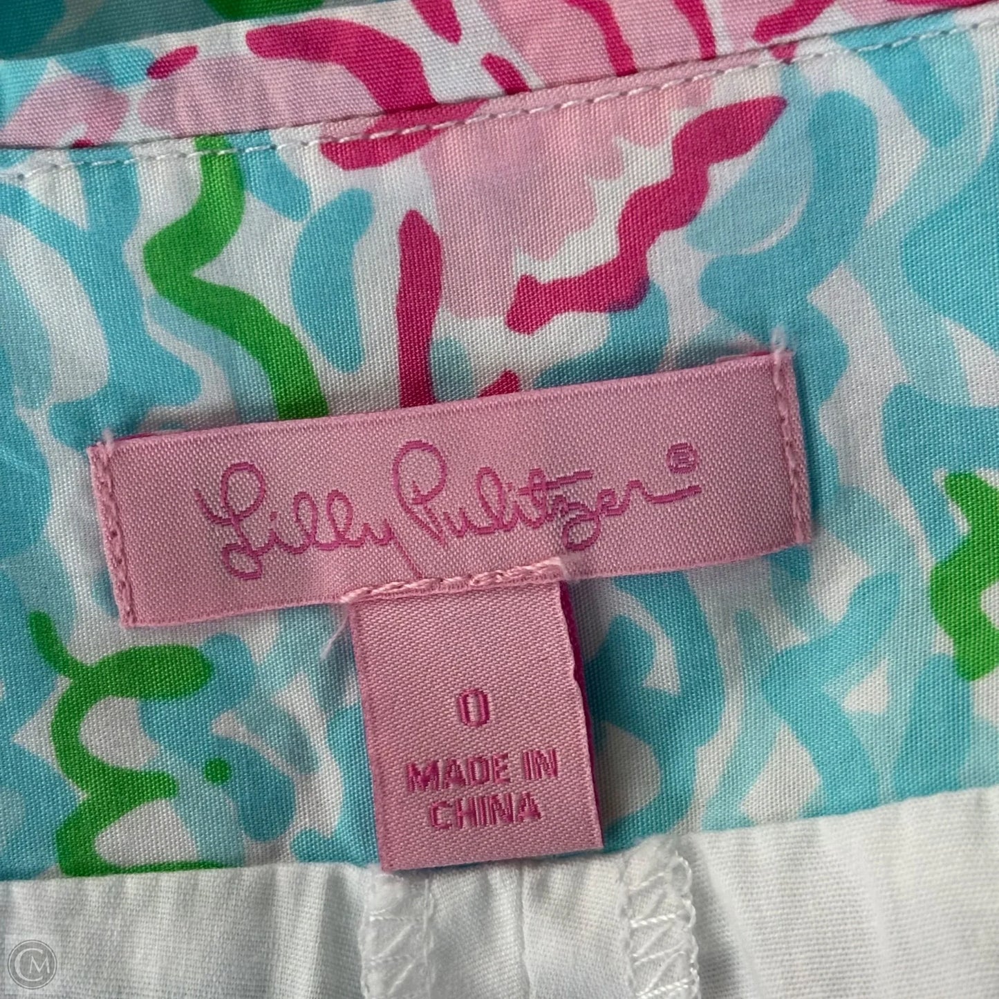 Shorts Designer By Lilly Pulitzer In Blue & Green, Size: Xs