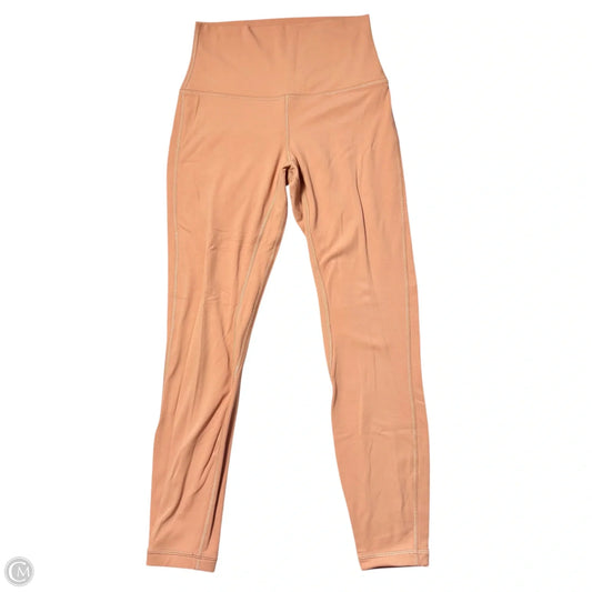 Athletic Pants By Lululemon In Orange, Size: 4