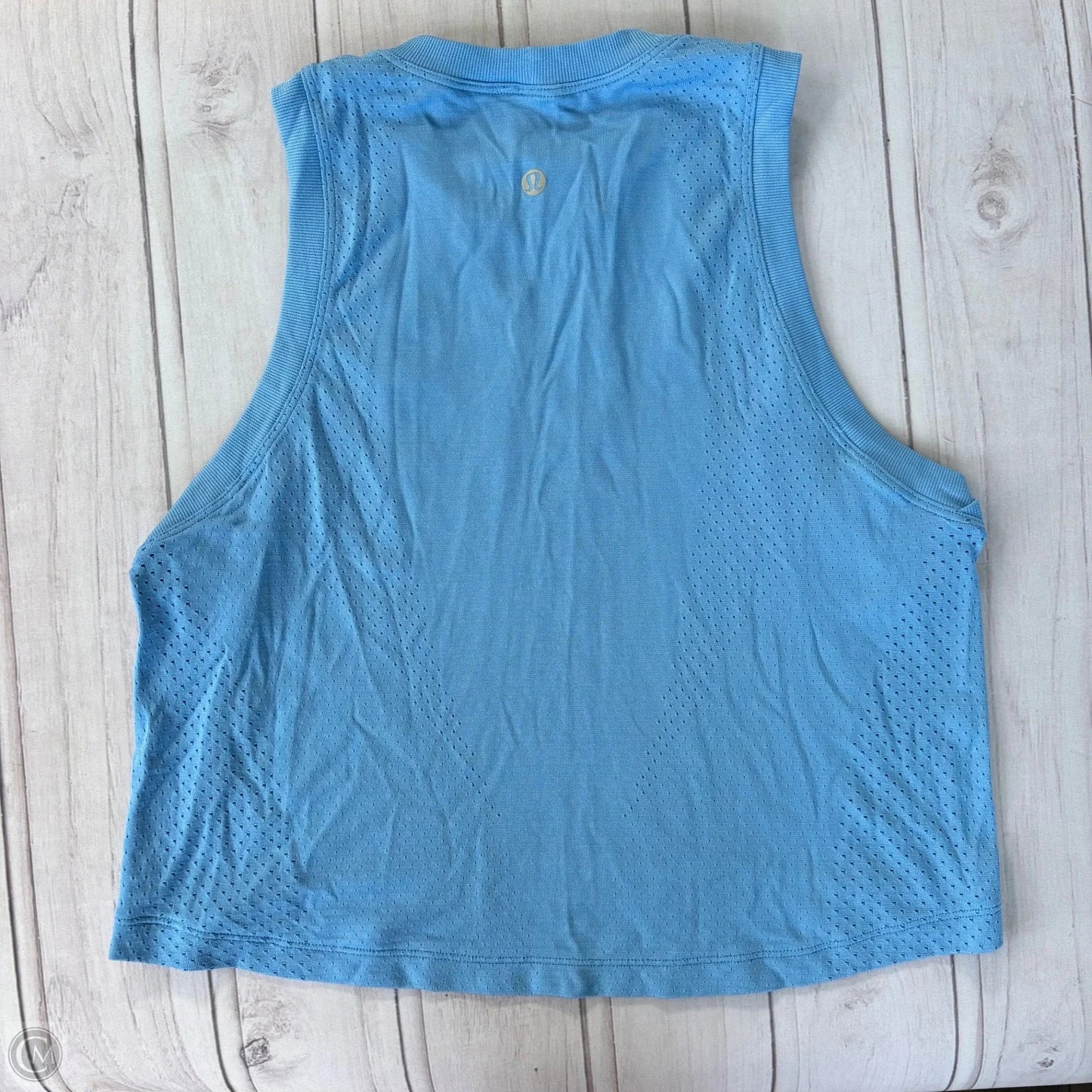 Athletic Top Short Sleeve By Lululemon In Blue, Size: S
