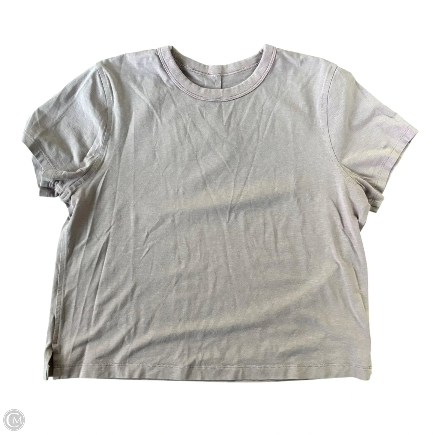 Athletic Top Short Sleeve By Lululemon In Pink, Size: S