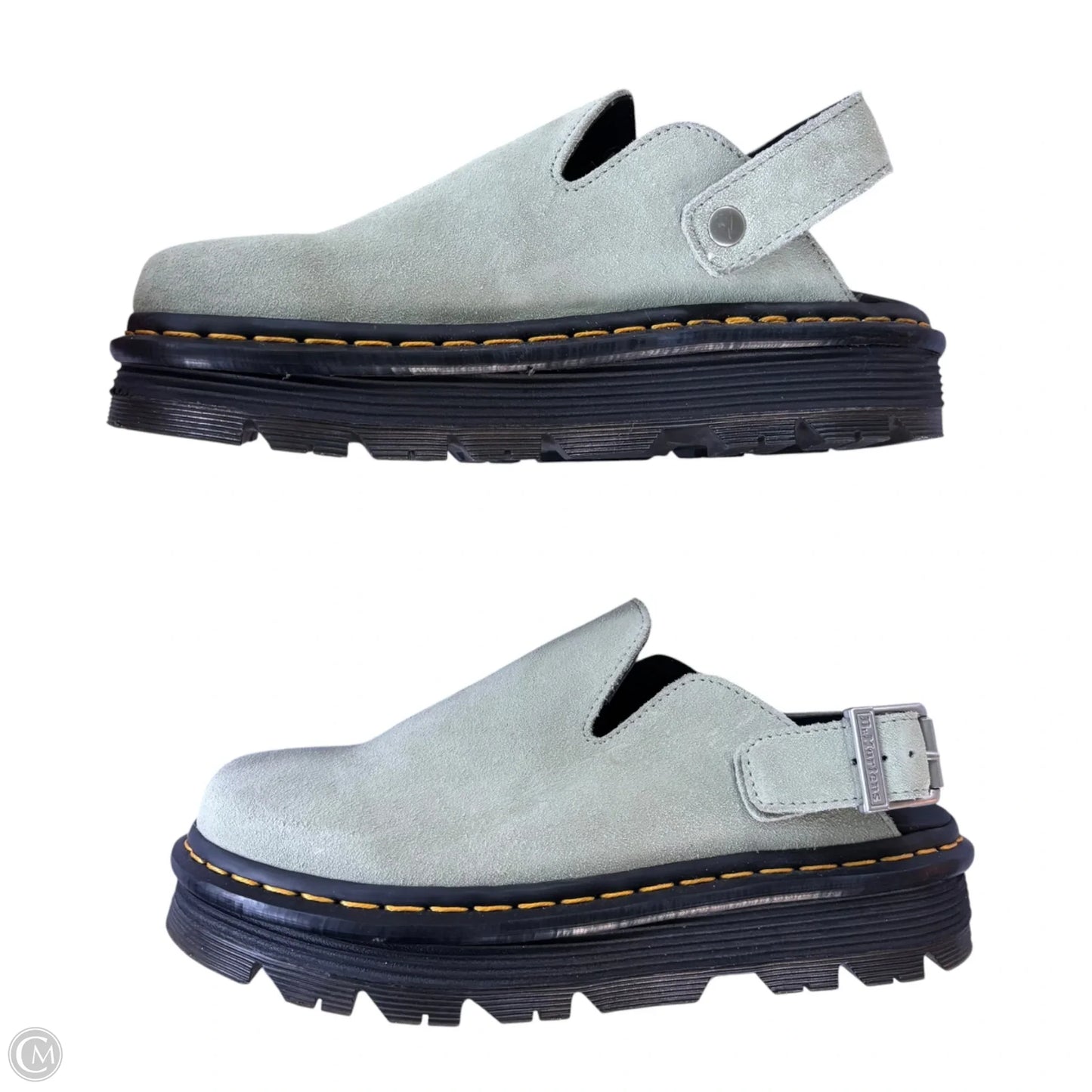 Shoes Flats By Dr Martens In Green, Size: 7