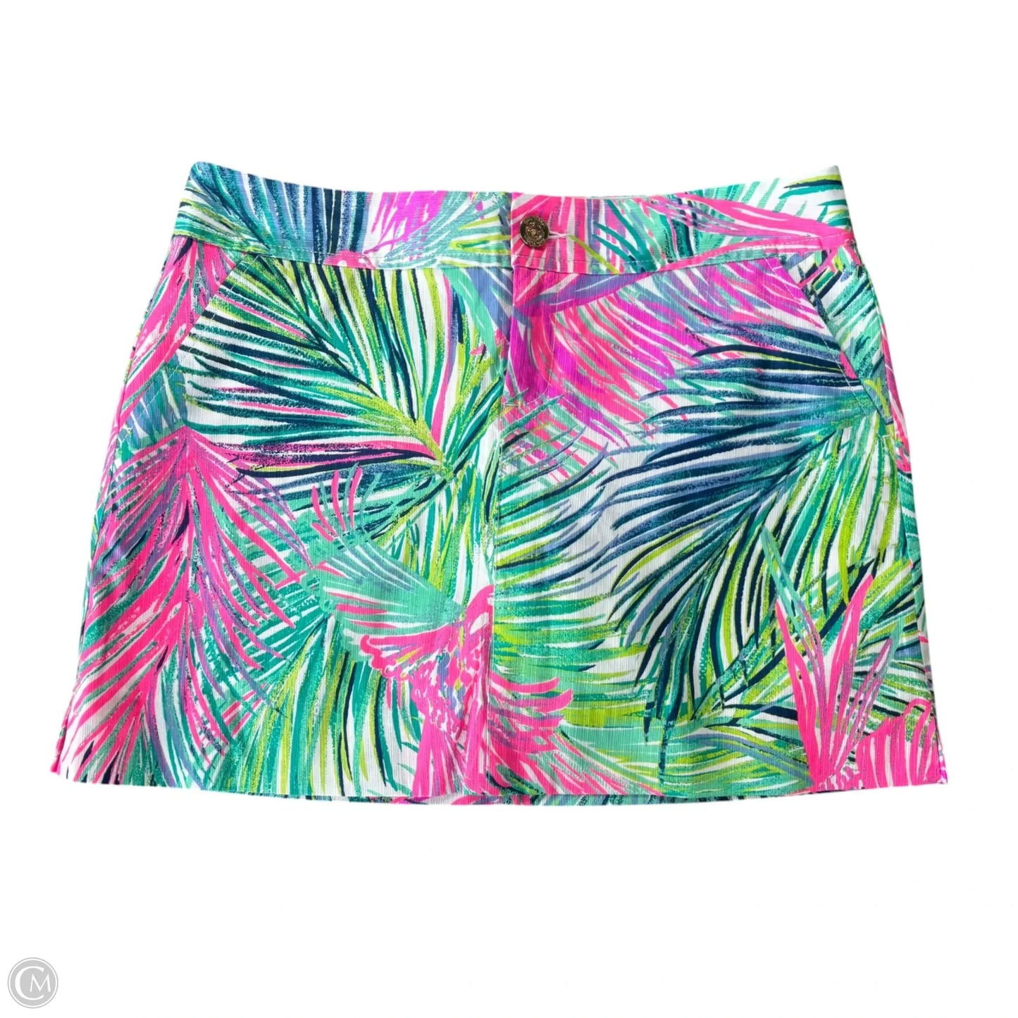 Skort Designer By Lilly Pulitzer In Blue & Pink, Size: M