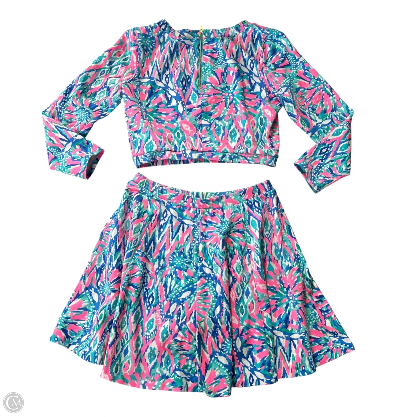 Skirt Designer By Lilly Pulitzer In Blue & Purple, Size: M
