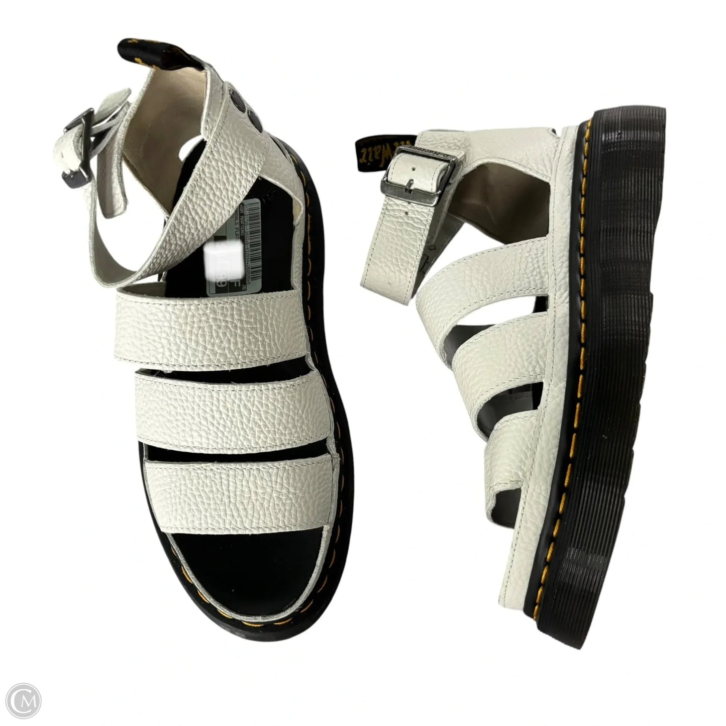 Sandals Flats By Dr Martens In White, Size: 9