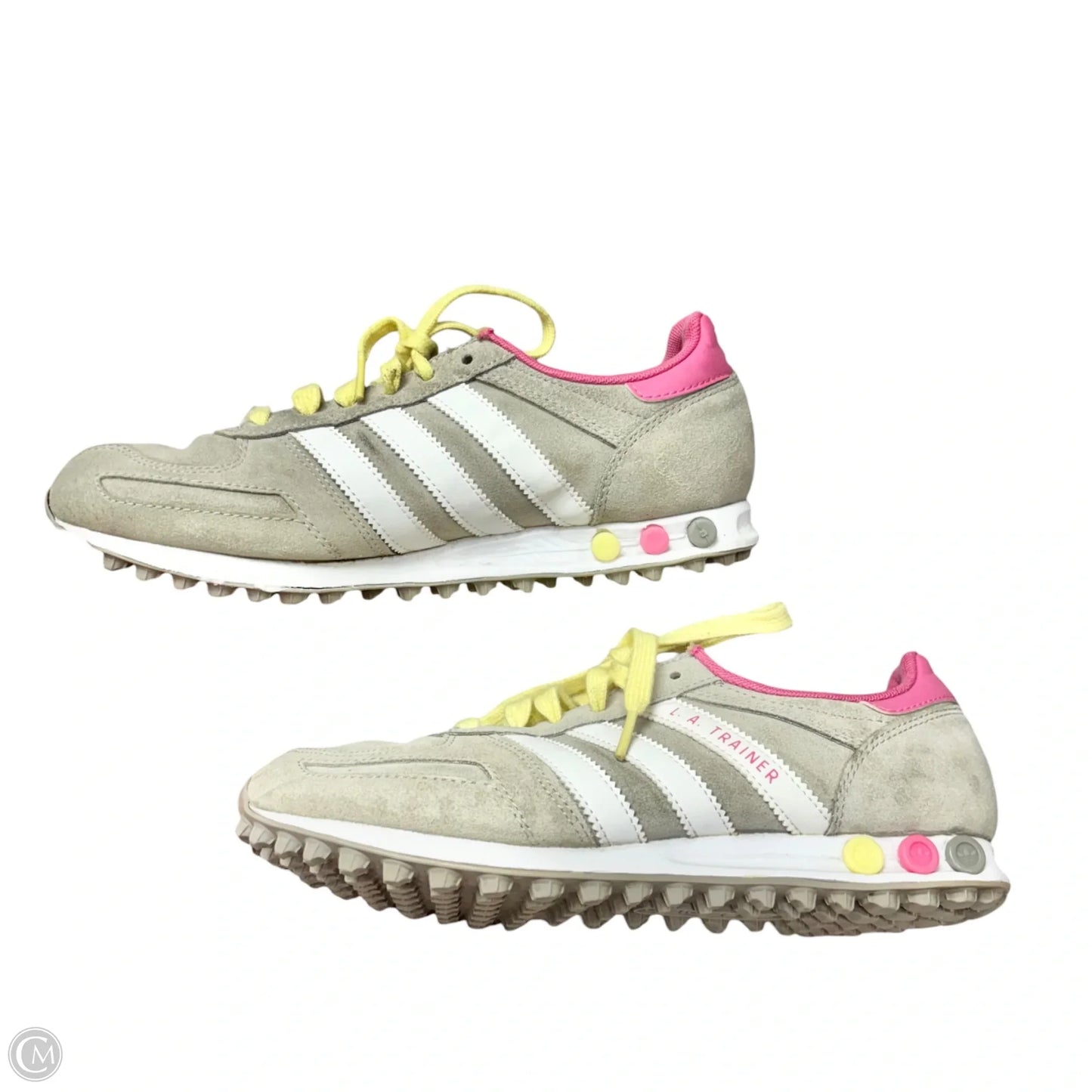 Shoes Athletic By Adidas In Grey & Pink, Size: 7.5