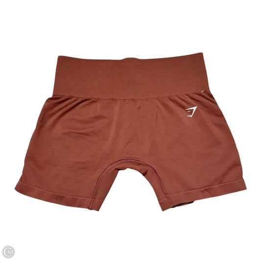 Athletic Shorts By Gym Shark In Brown, Size: M