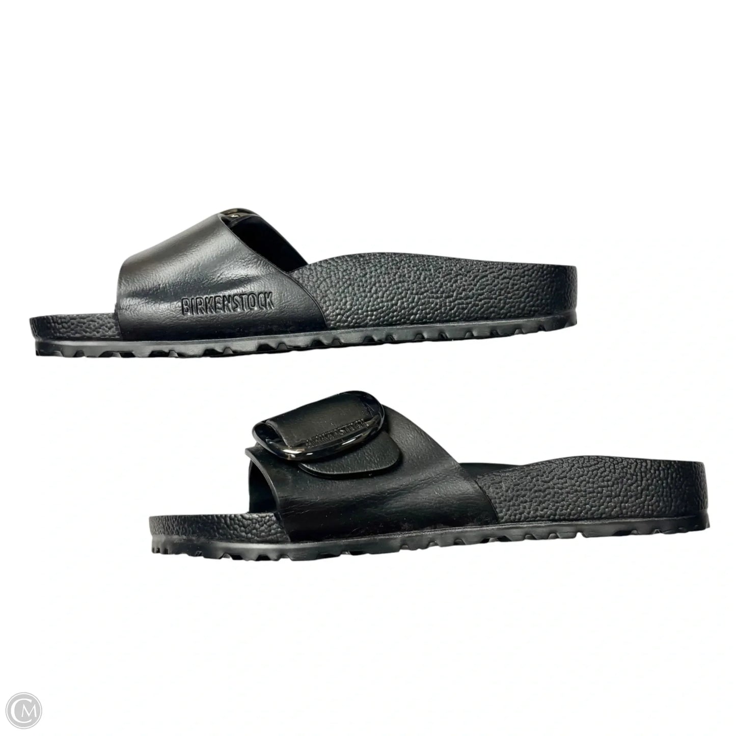Sandals Flats By Birkenstock In Black, Size: 9.5