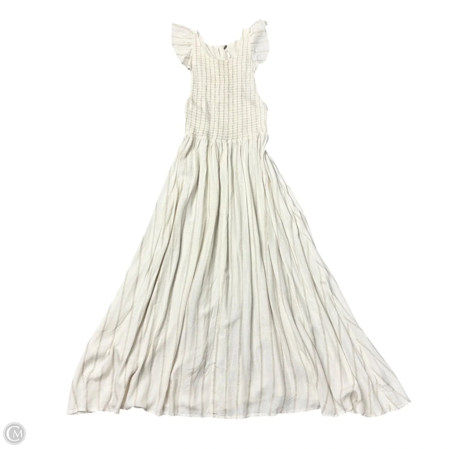 Dress Casual Maxi By Free People In Cream & Tan, Size: Xs