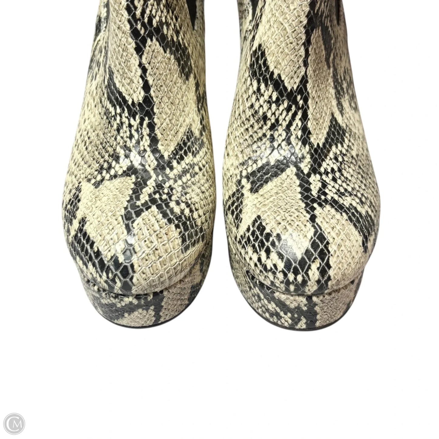 Boots Ankle Heels By Steve Madden In Tan, Size: 6.5