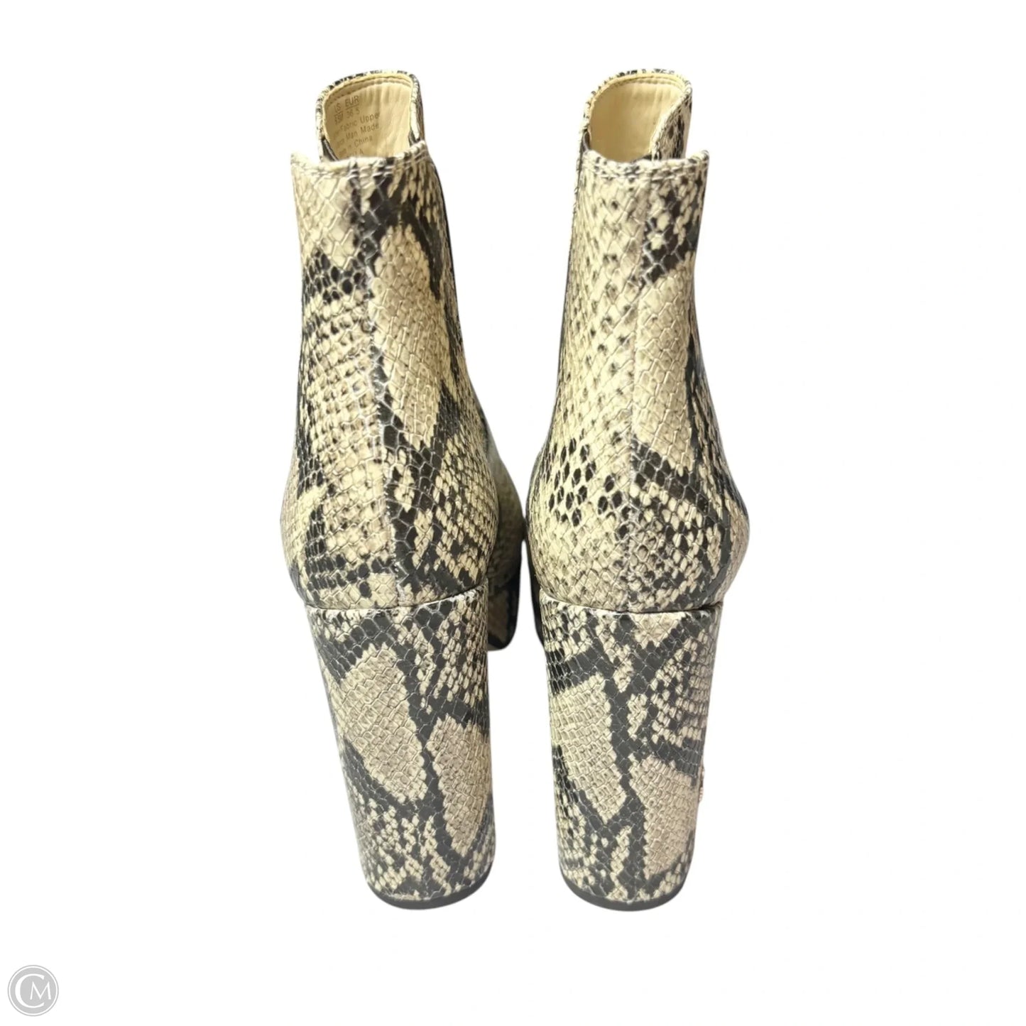 Boots Ankle Heels By Steve Madden In Tan, Size: 6.5