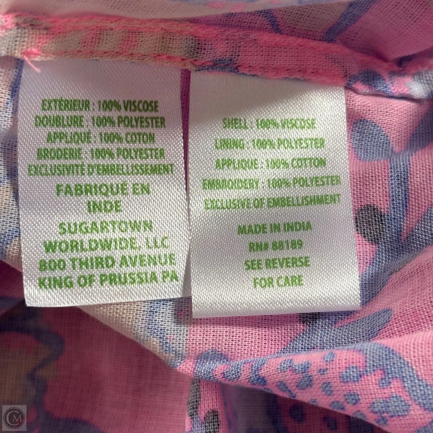 Dress Designer By Lilly Pulitzer In Pink & Purple, Size: S