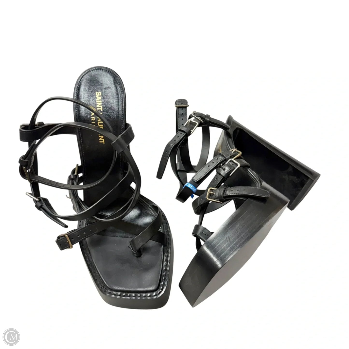Shoes Luxury Designer By Yves Saint Laurent In Black, Size: 10.5