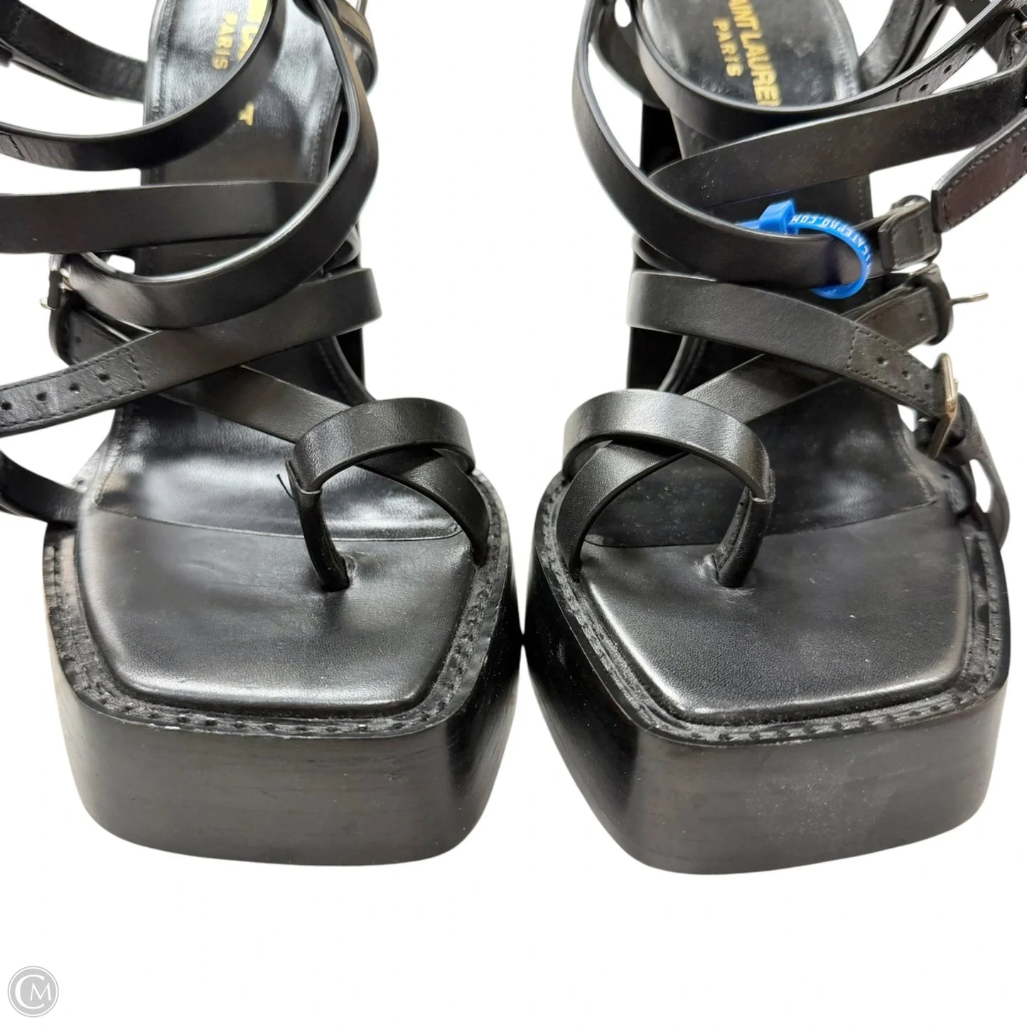Shoes Luxury Designer By Yves Saint Laurent In Black, Size: 10.5