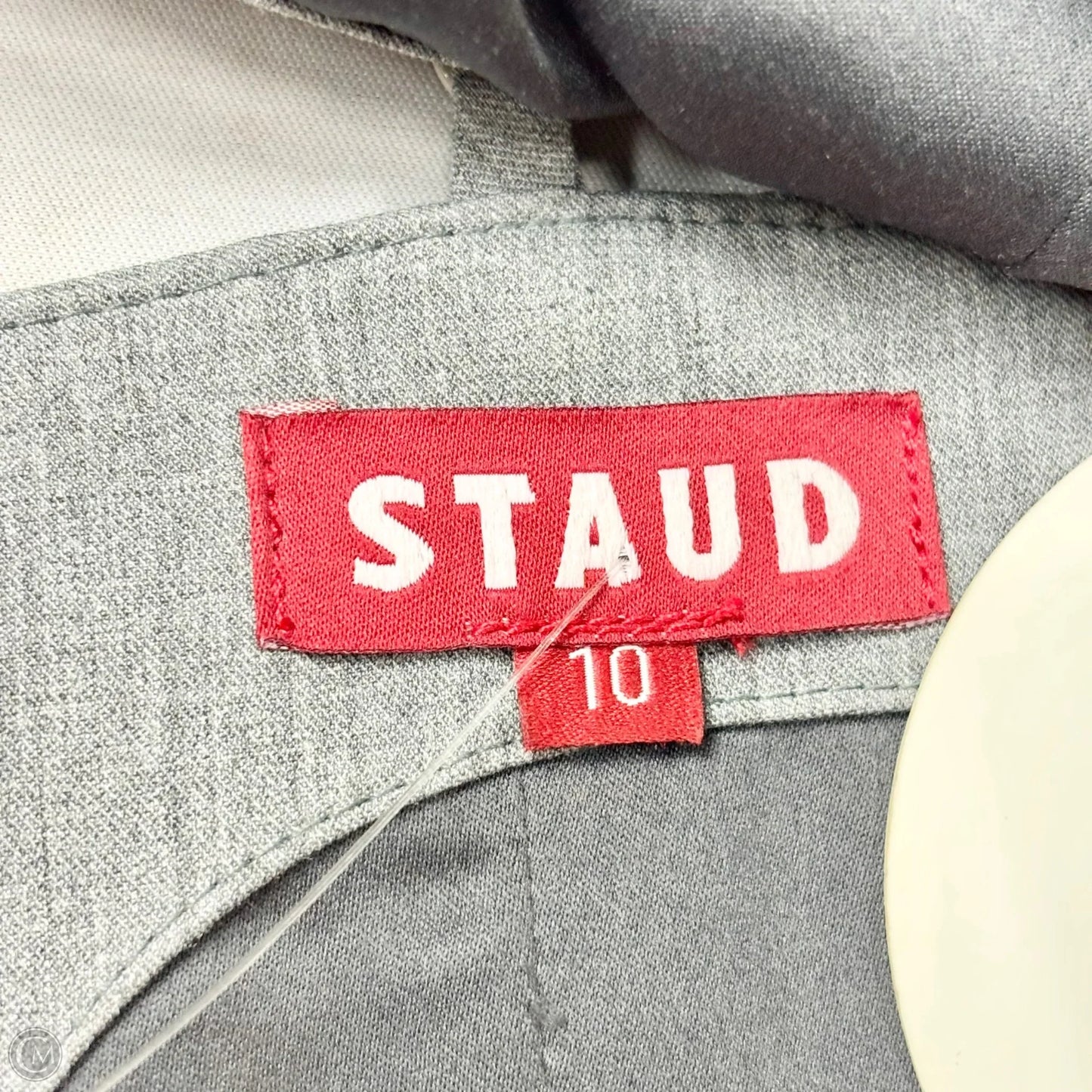 Top Short Sleeve By Staud In Grey, Size: M