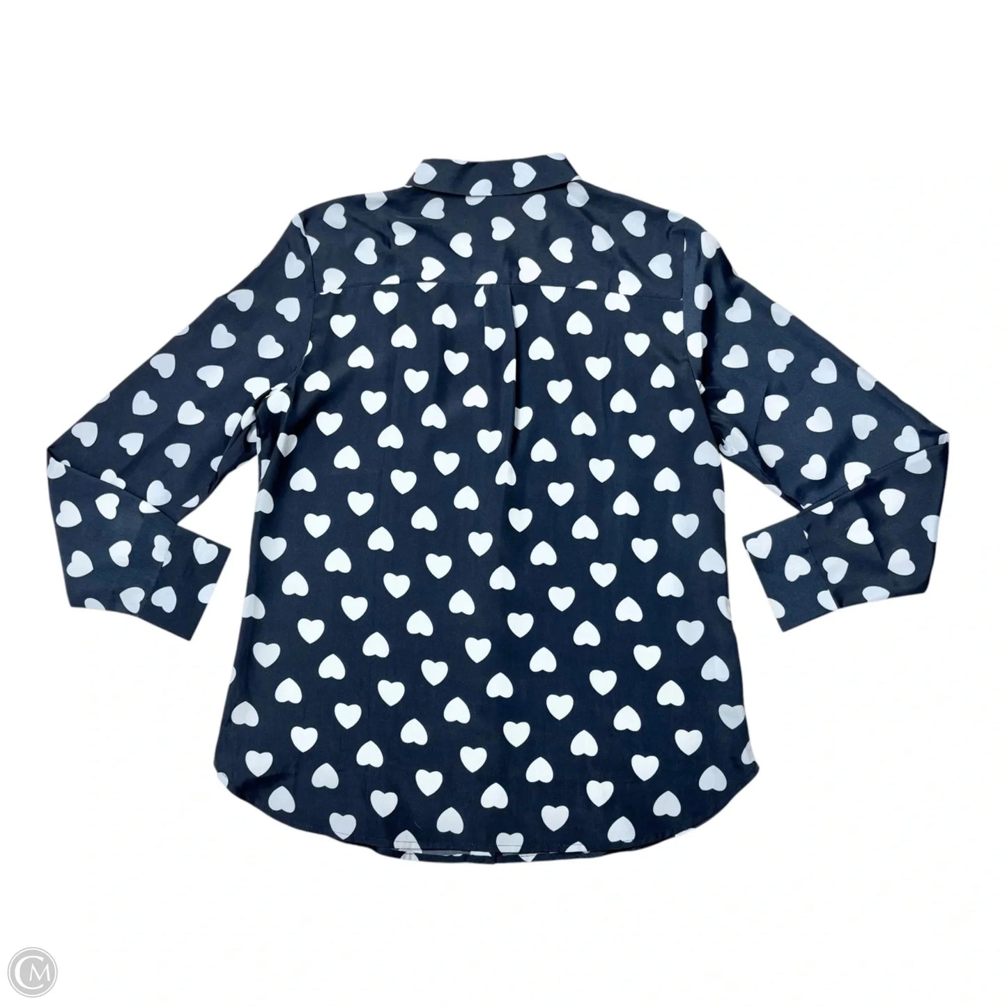 Top Long Sleeve By Ann Taylor In Blue, Size: S