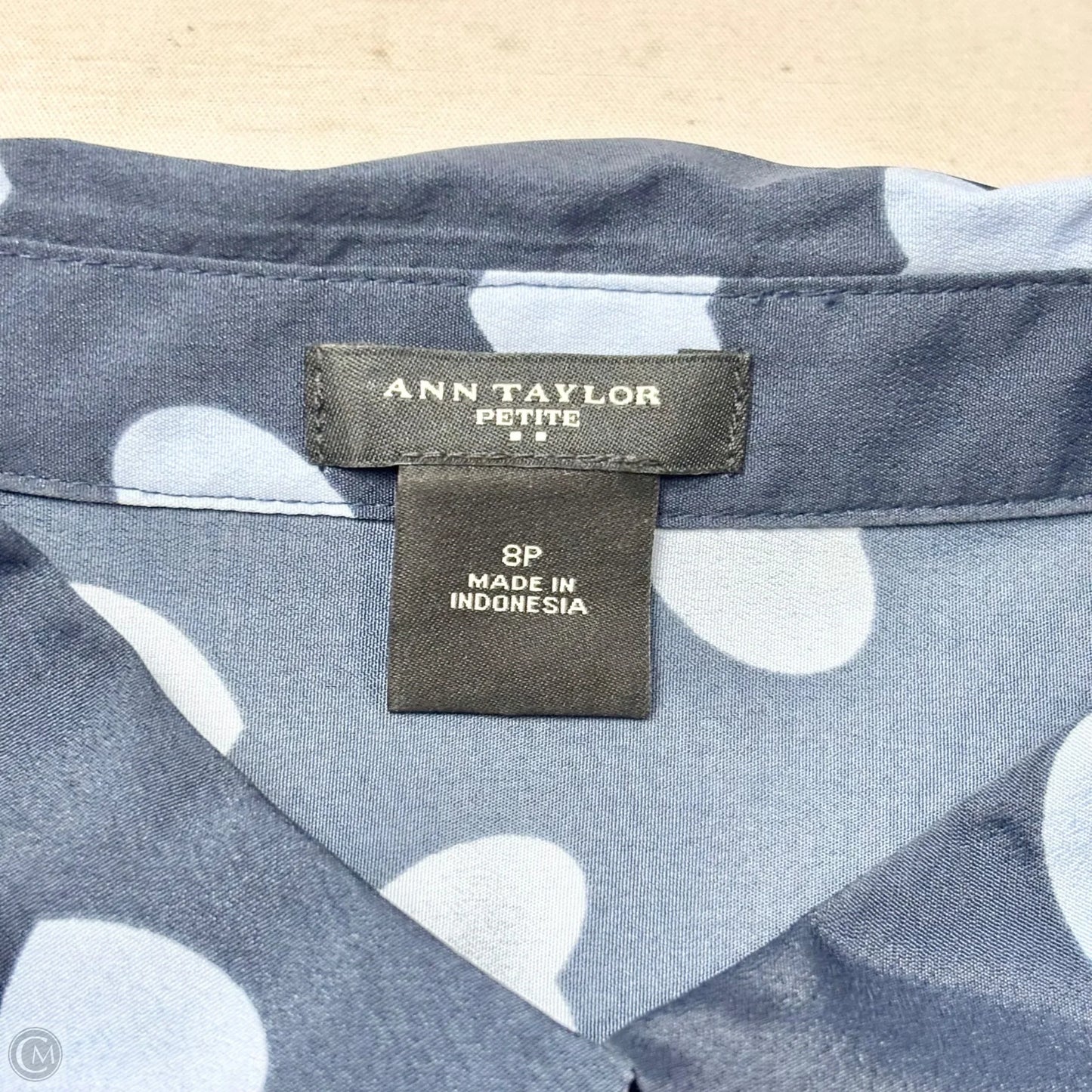 Top Long Sleeve By Ann Taylor In Blue, Size: S