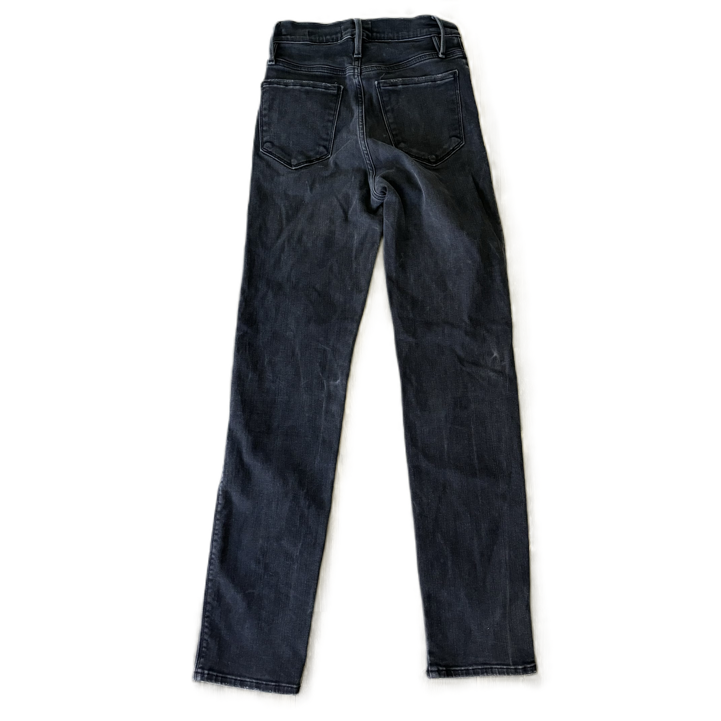 Jeans Skinny By Frame In Black Denim, Size: 2