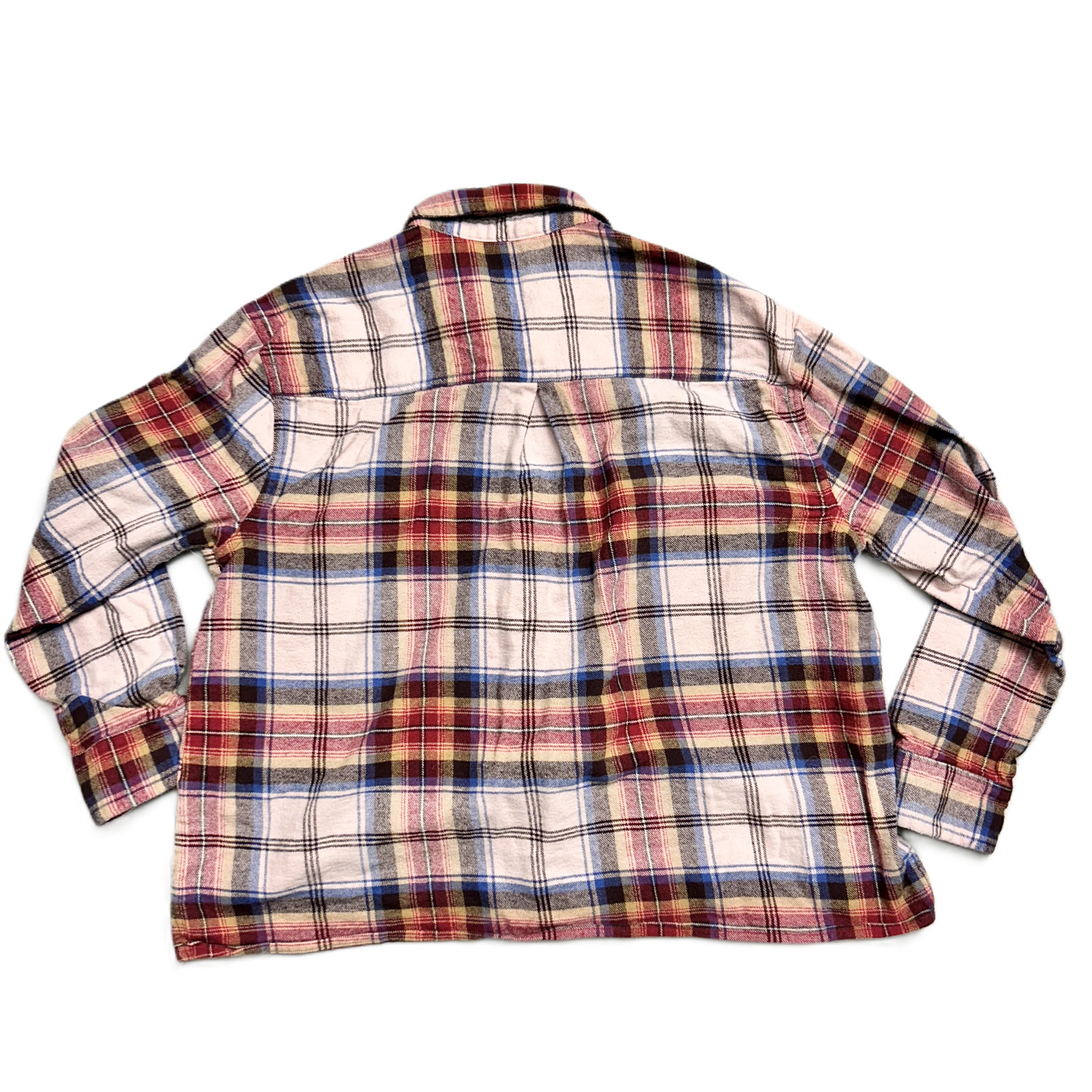 Top Long Sleeve By Old Navy In Plaid Pattern, Size: L