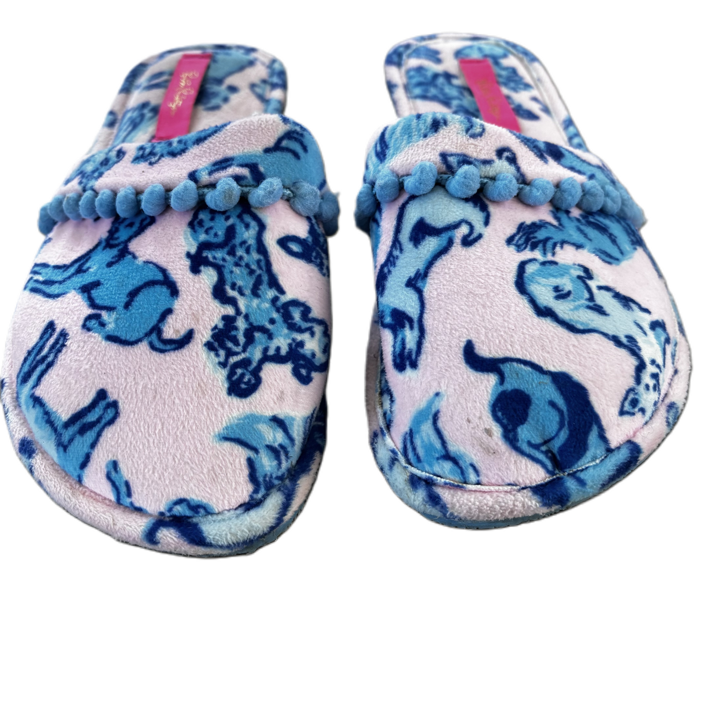 Slippers Designer By Lilly Pulitzer In Blue & Pink