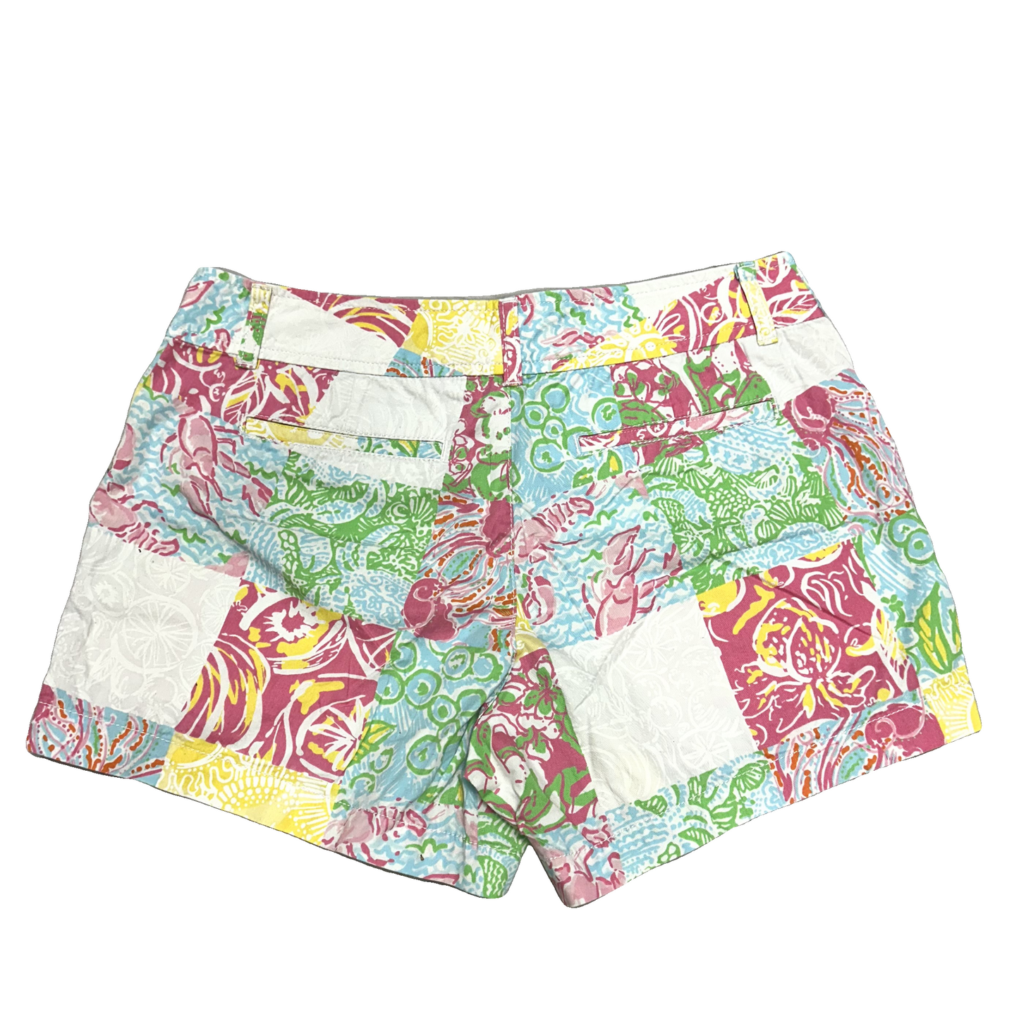 Shorts Designer By Lilly Pulitzer In Green & Pink, Size: 8