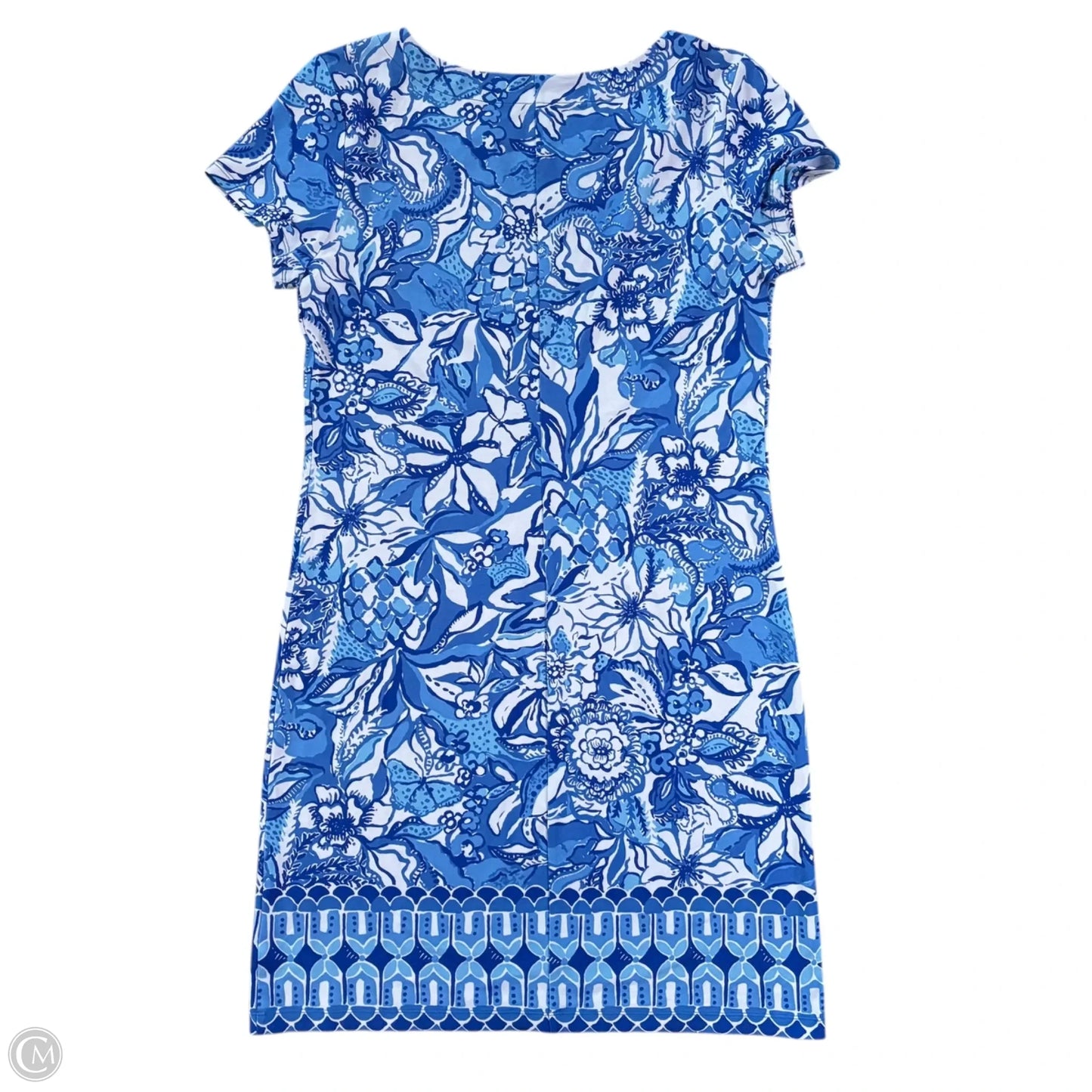 Dress Designer By Lilly Pulitzer In Blue & White, Size: S