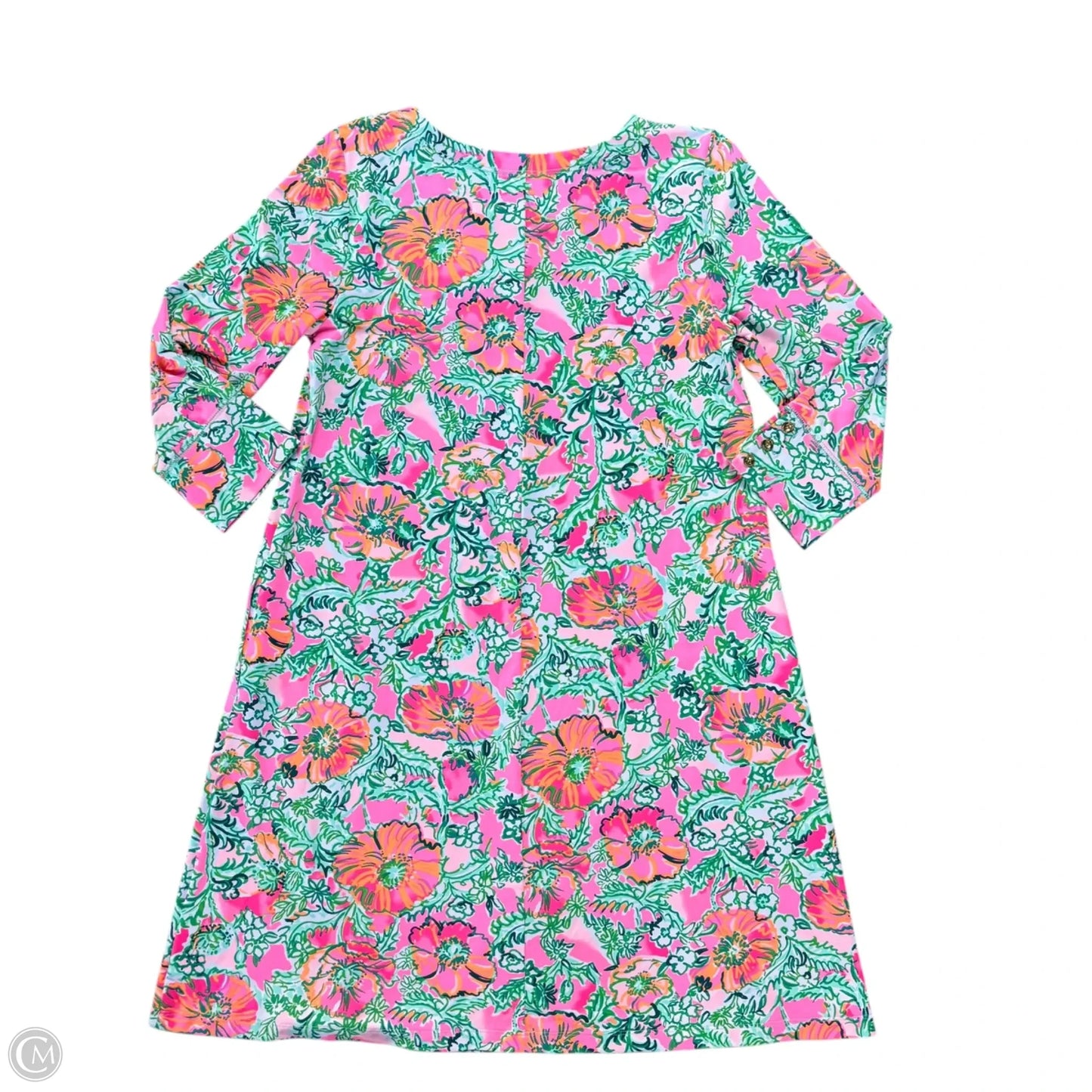 Dress Designer By Lilly Pulitzer In Green & Pink, Size: S