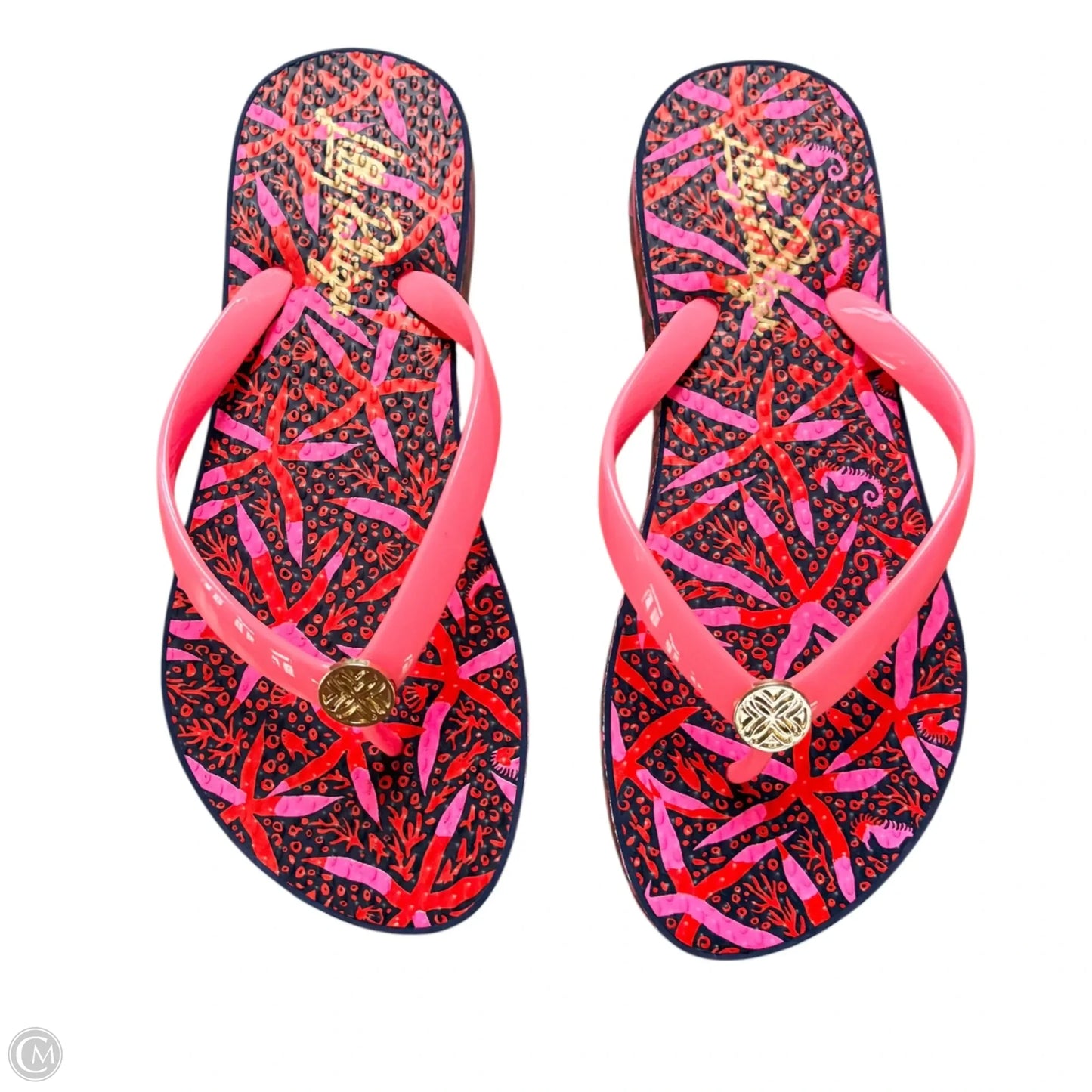 Sandals Designer By Lilly Pulitzer In Pink, Size: 6