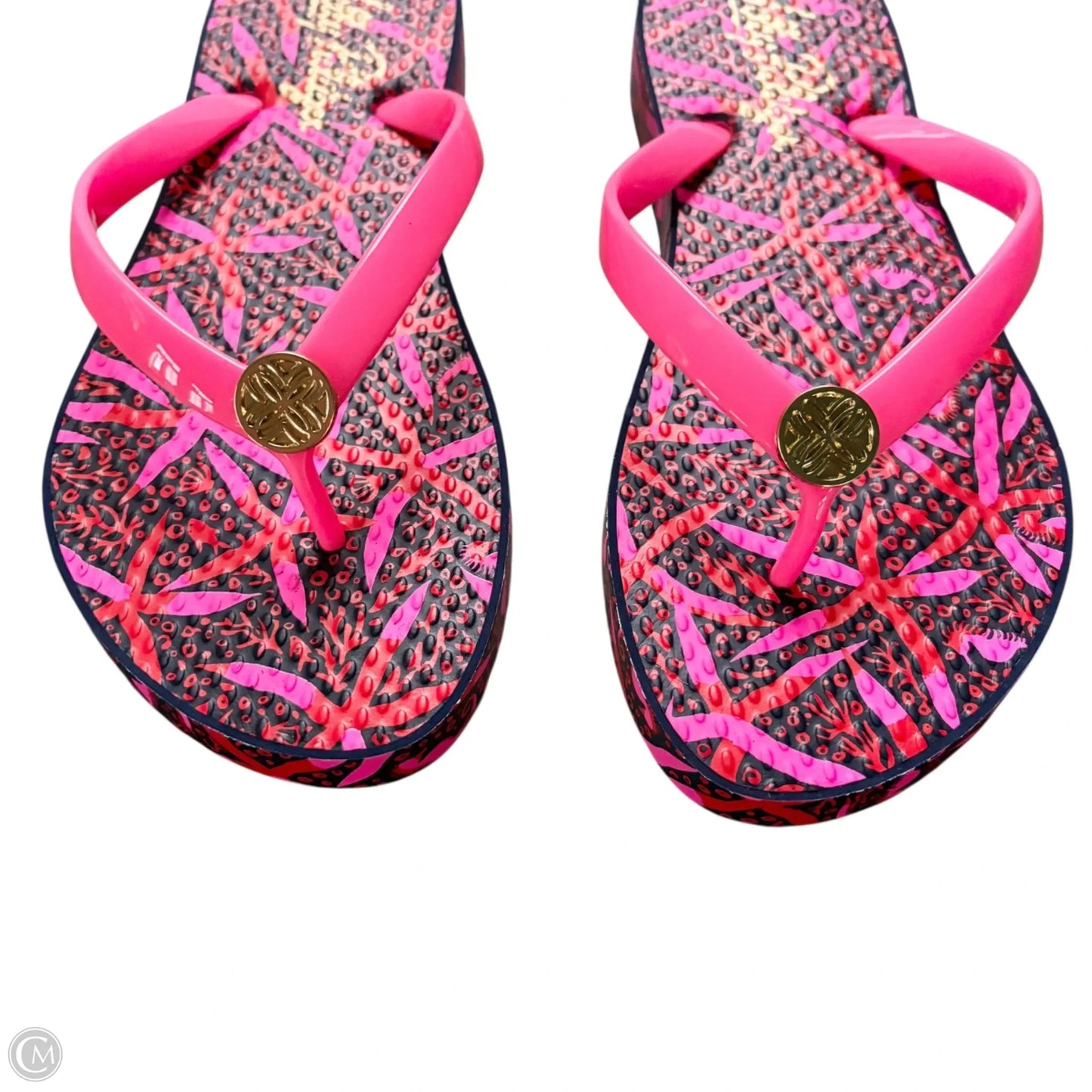 Sandals Designer By Lilly Pulitzer In Pink, Size: 6