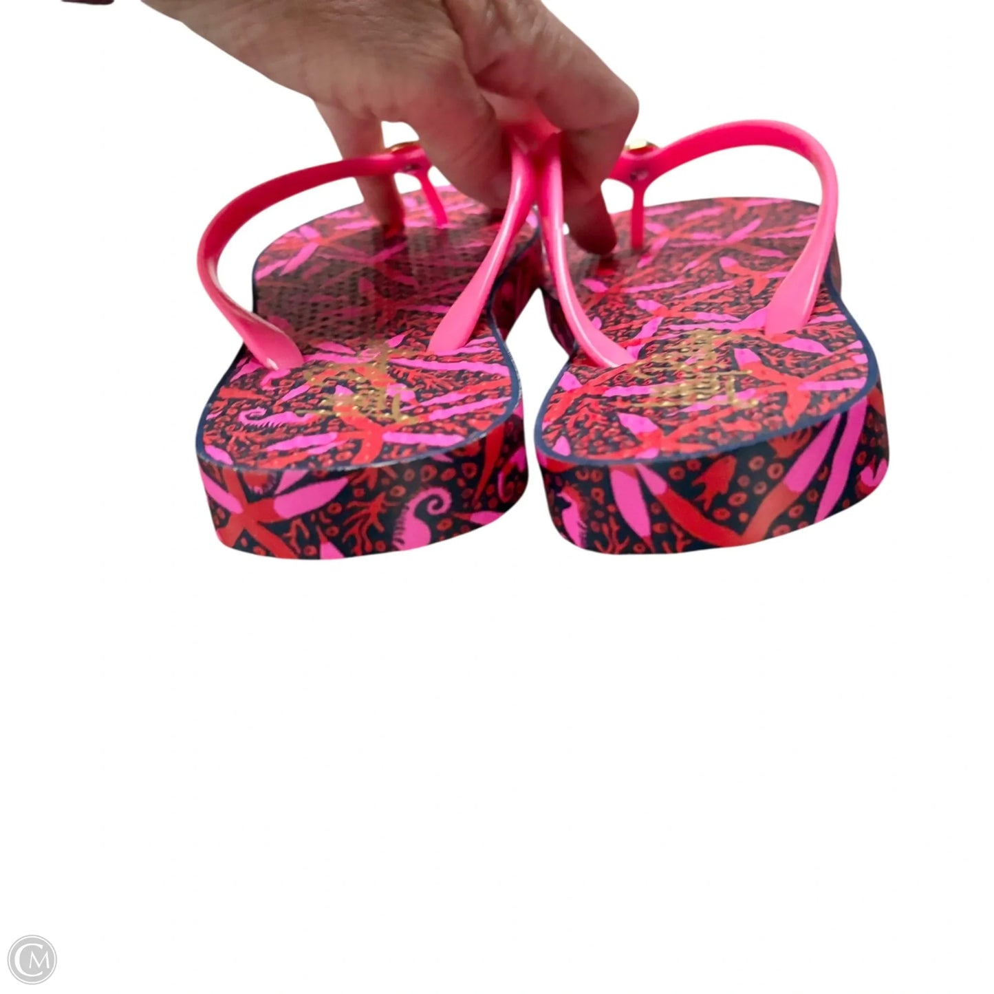 Sandals Designer By Lilly Pulitzer In Pink, Size: 6