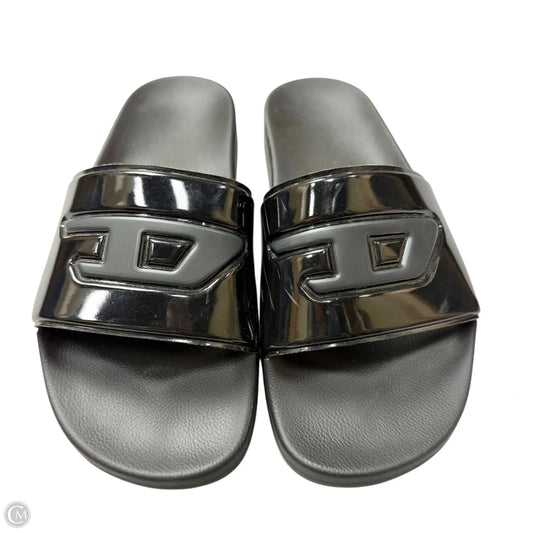 Sandals Flats By Diesel In Black, Size: 10.5