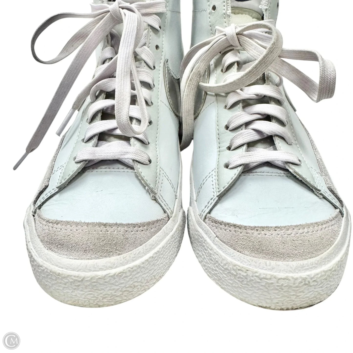 Shoes Sneakers By Nike In Blue & Silver, Size: 8.5