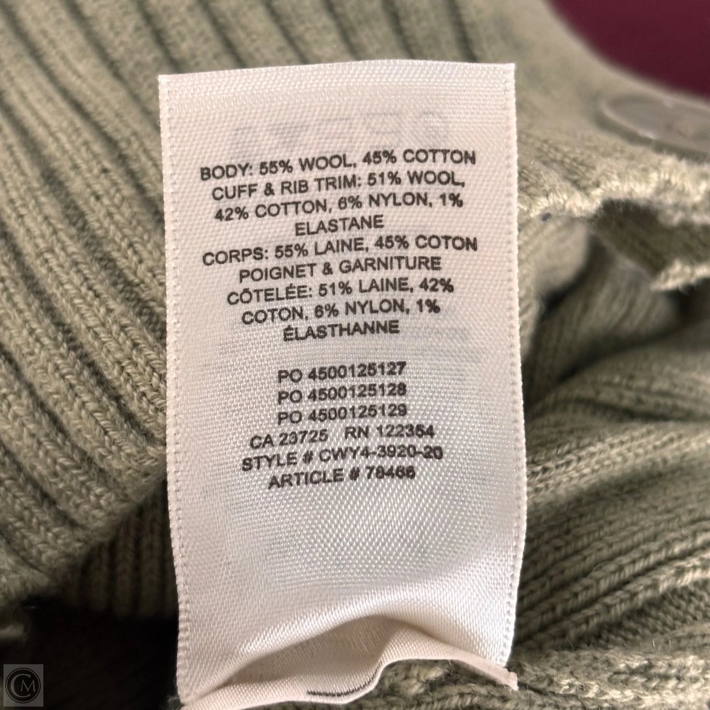 Sweater By Wilfred In Green, Size: M