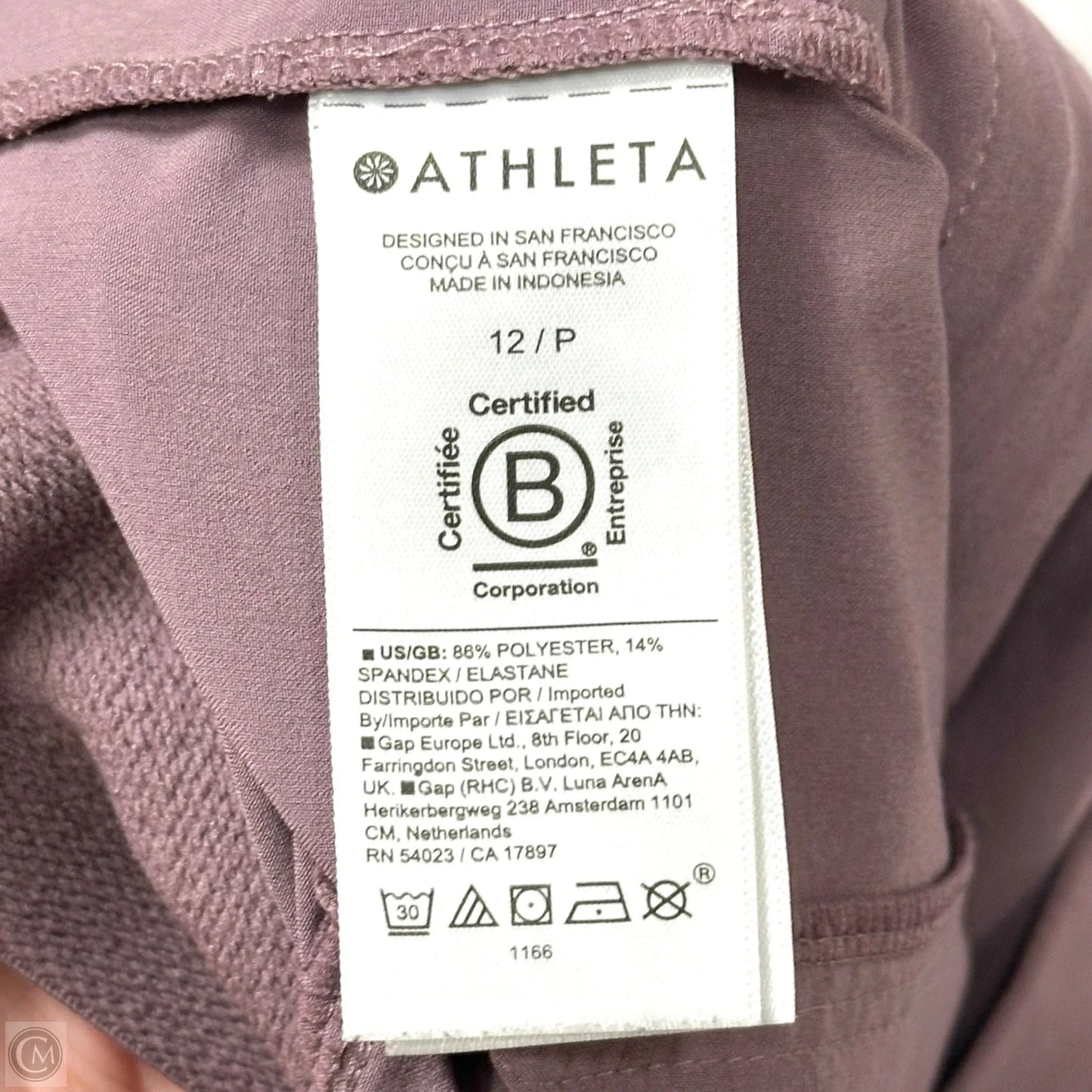 Athletic Pants By Athleta In Purple, Size: 12