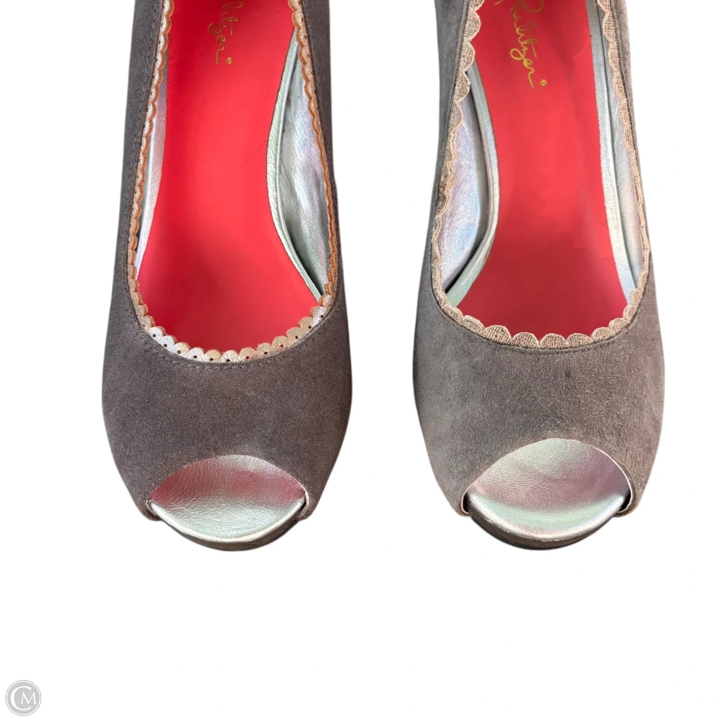 Shoes Designer By Lilly Pulitzer In Grey, Size: 6