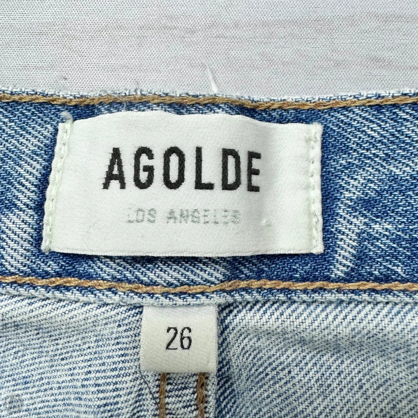 Jeans Straight By Agolde In Blue, Size: 2