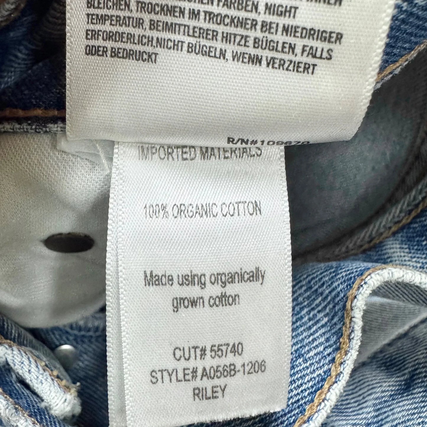 Jeans Straight By Agolde In Blue, Size: 2