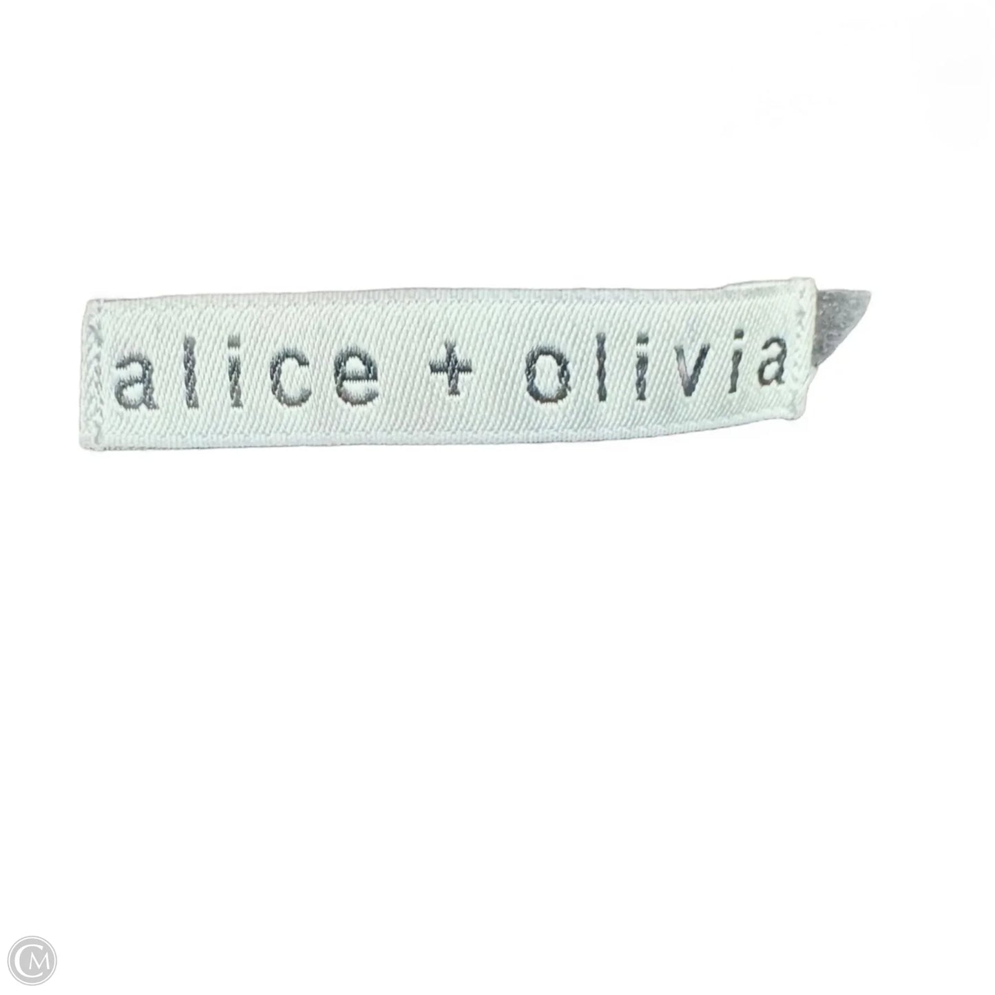 Top 3/4 Sleeve Designer By Alice + Olivia In Black, Size: M