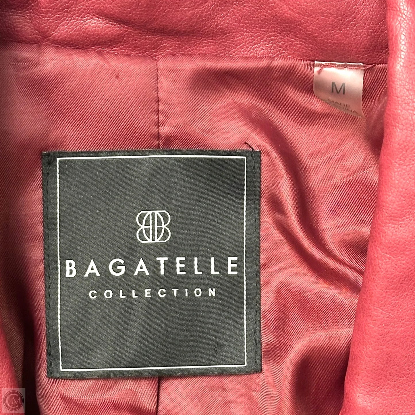 Jacket Moto By Bagatelle In Red, Size: M