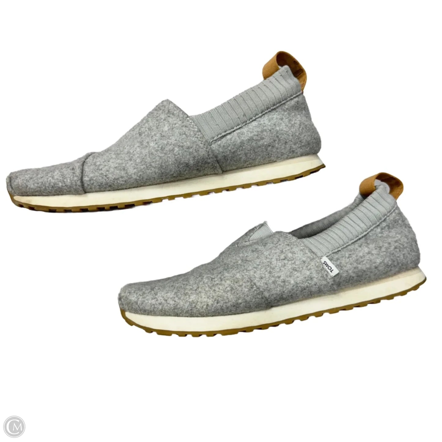 Shoes Flats By Toms In Grey, Size: 6
