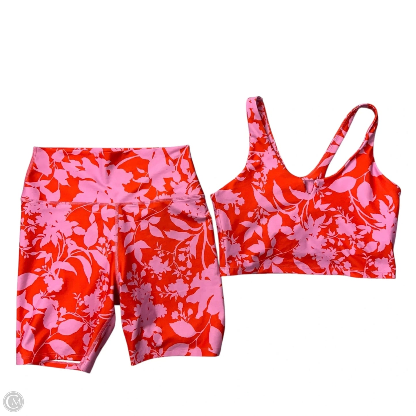 Athletic Shorts 2pc By Sage In Pink & Red, Size: L