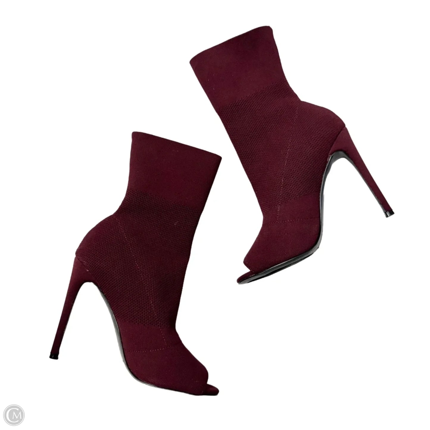 Boots Mid-calf Heels By Steve Madden In Red, Size: 9.5