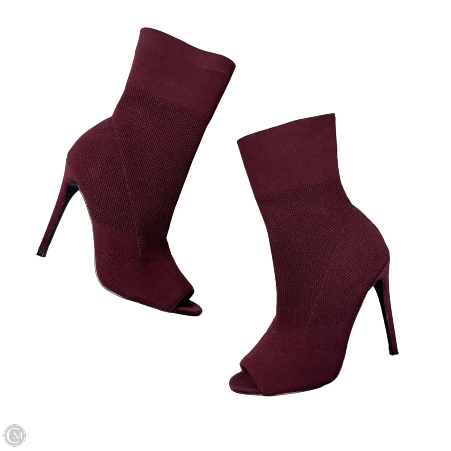 Boots Mid-calf Heels By Steve Madden In Red, Size: 9.5