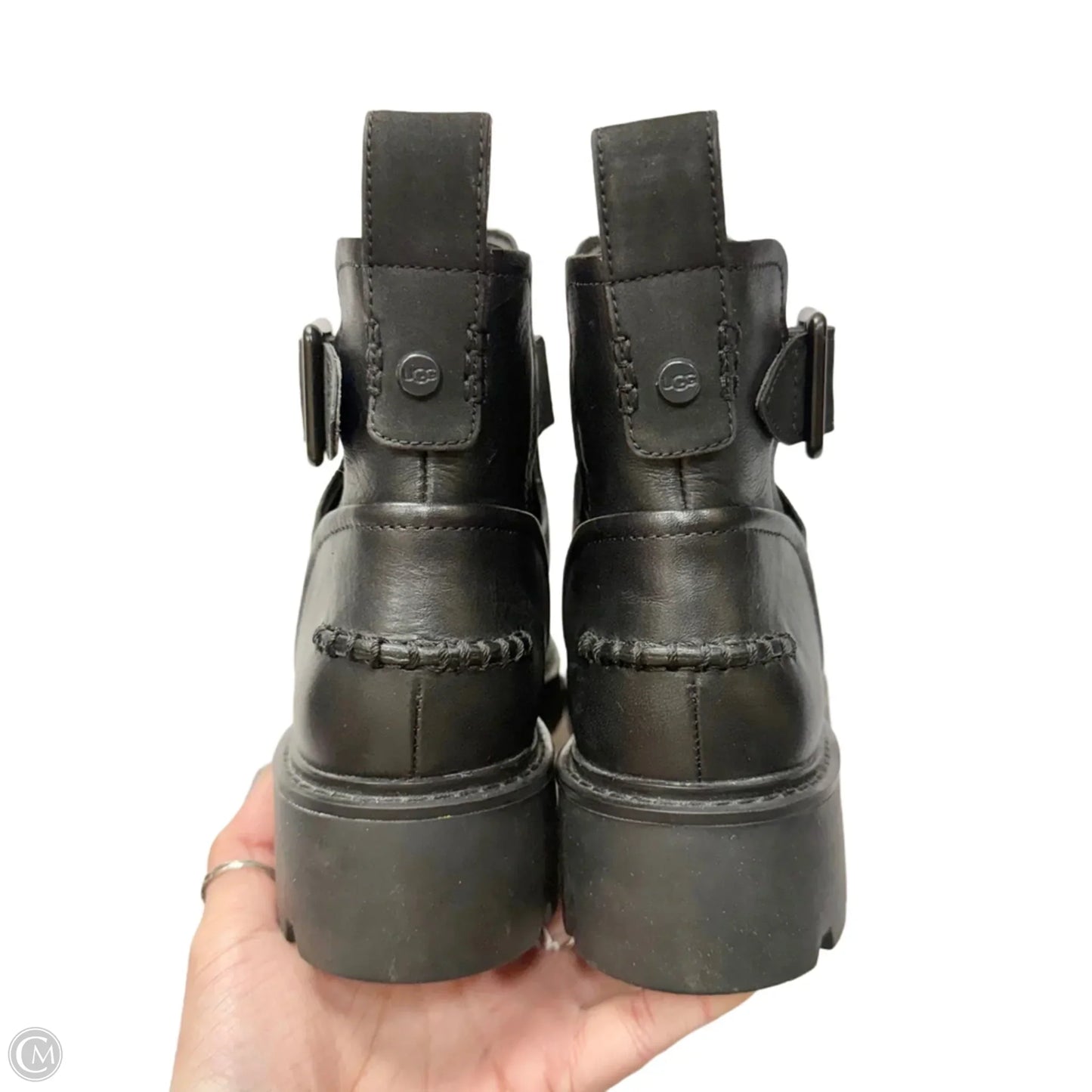 Boots Designer By Ugg In Black, Size: 8