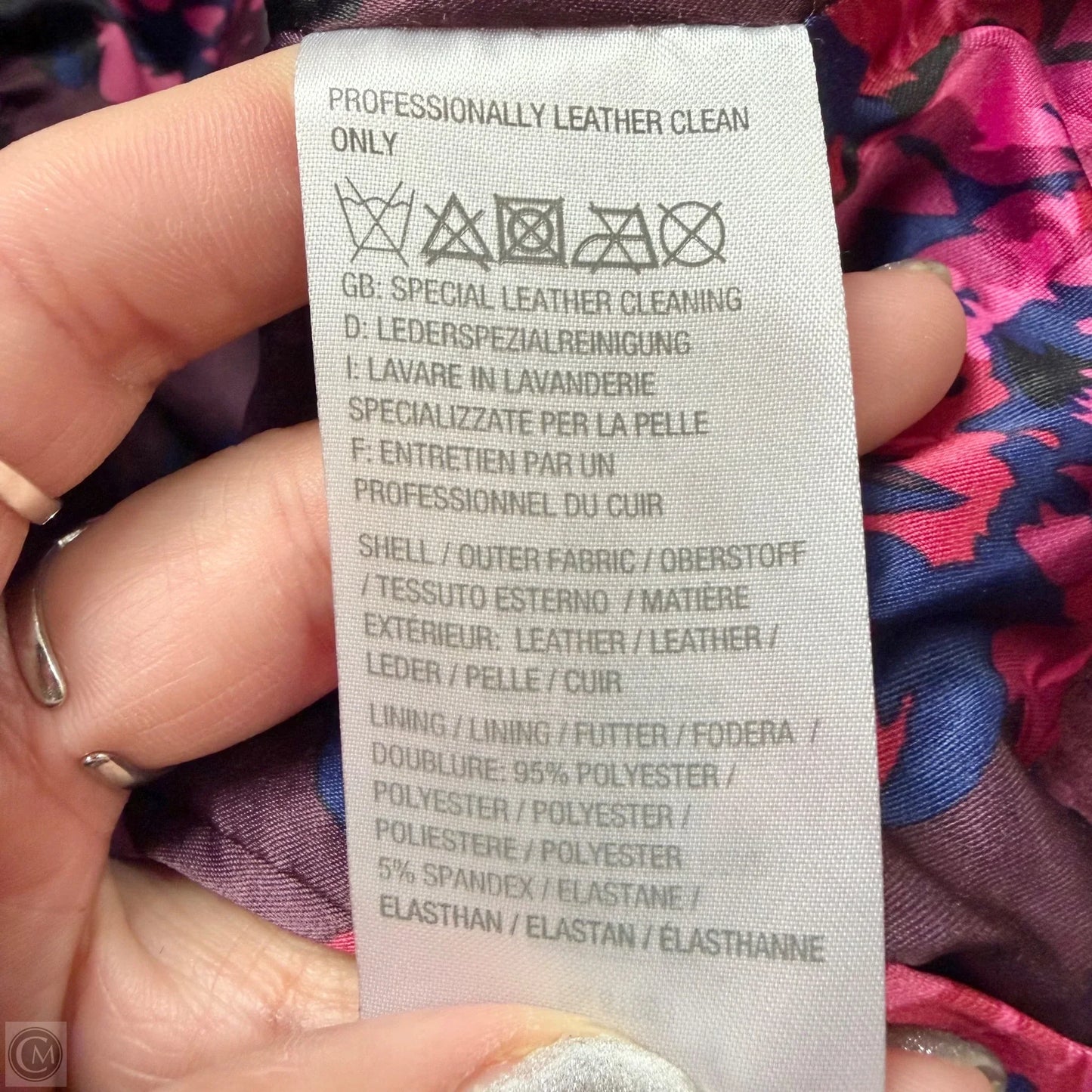 Jacket Leather By Isaac Mizrahi Live Qvc In Purple, Size: S