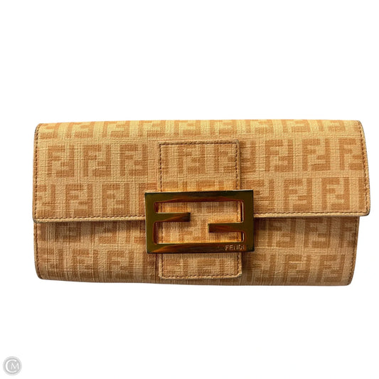 Wallet Luxury Designer By Fendi, Size: Large