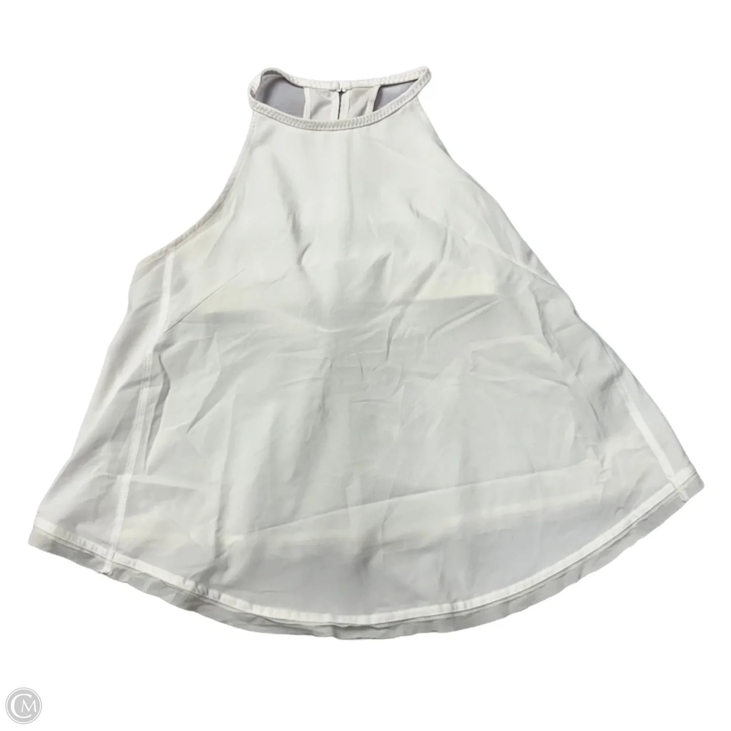 Athletic Top Long Sleeve Collar By Lululemon In Cream, Size: 4